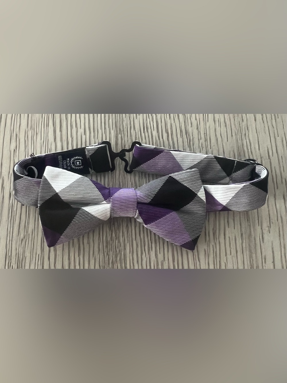 Chaps boys  bow tie Purple & Black